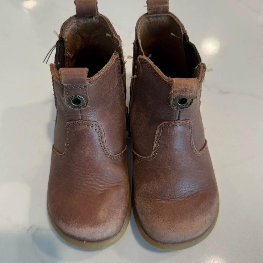 Bobux Brown Leather Kids Chelsea Boots